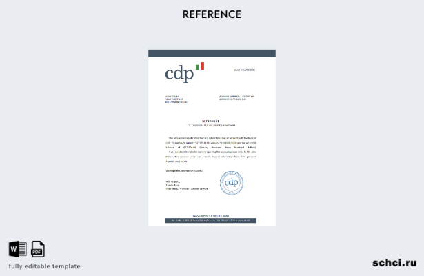 цифровая загрузка эталонного шаблона CDP для Италии